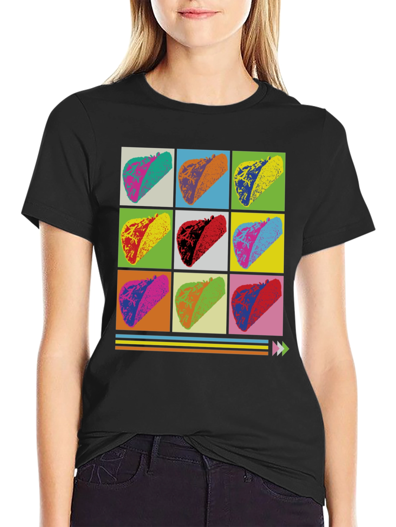Pop Art Taco T-Shirt - Unique Foodie Design