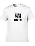 Zero Fcuks Given Black T-Shirt