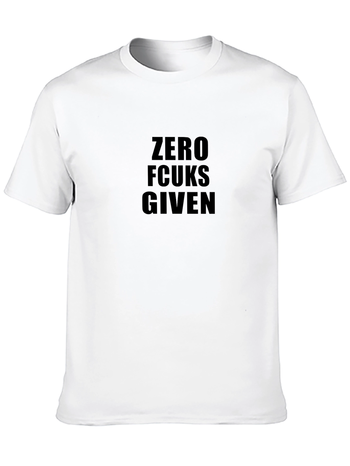 Zero Fcuks Given Black T-Shirt