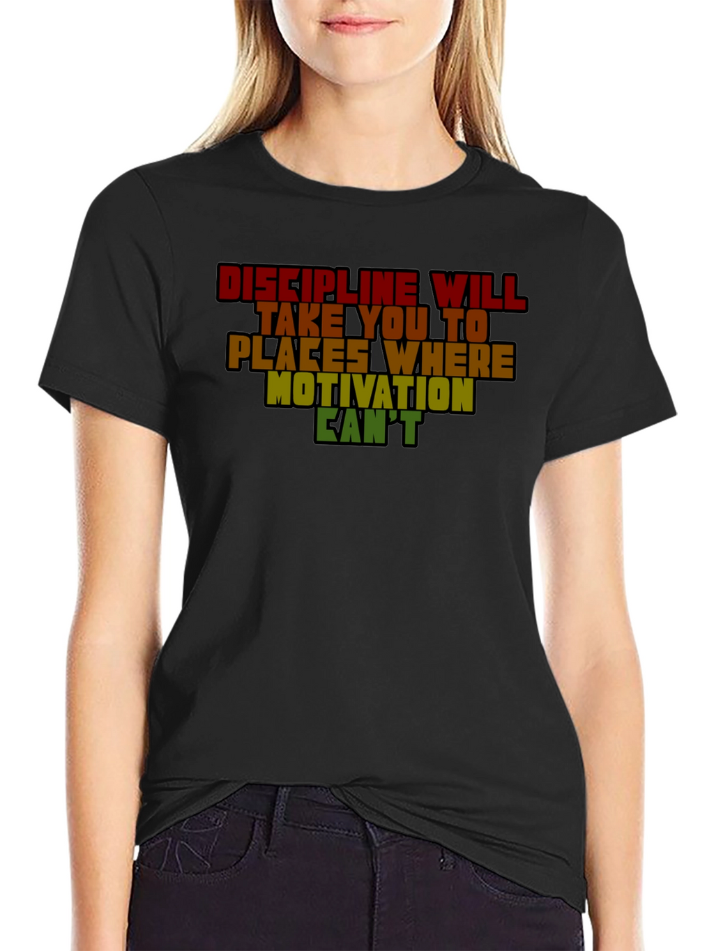 Discipline Motivation Graphic T-Shirt