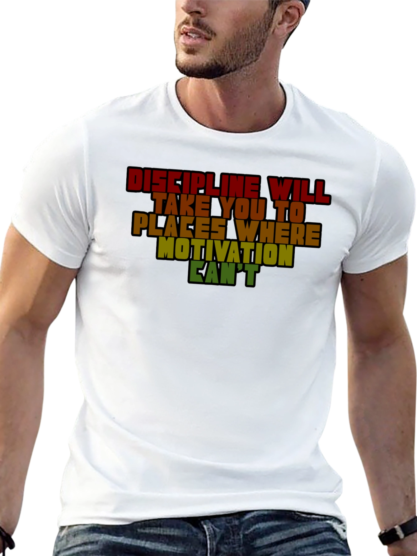 Discipline Motivation Graphic T-Shirt