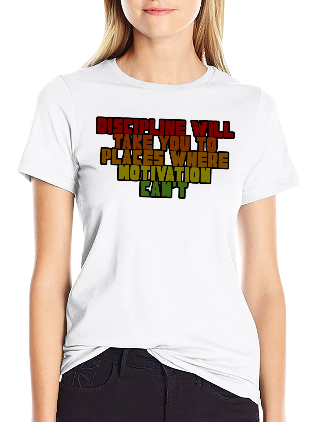 Discipline Motivation Graphic T-Shirt