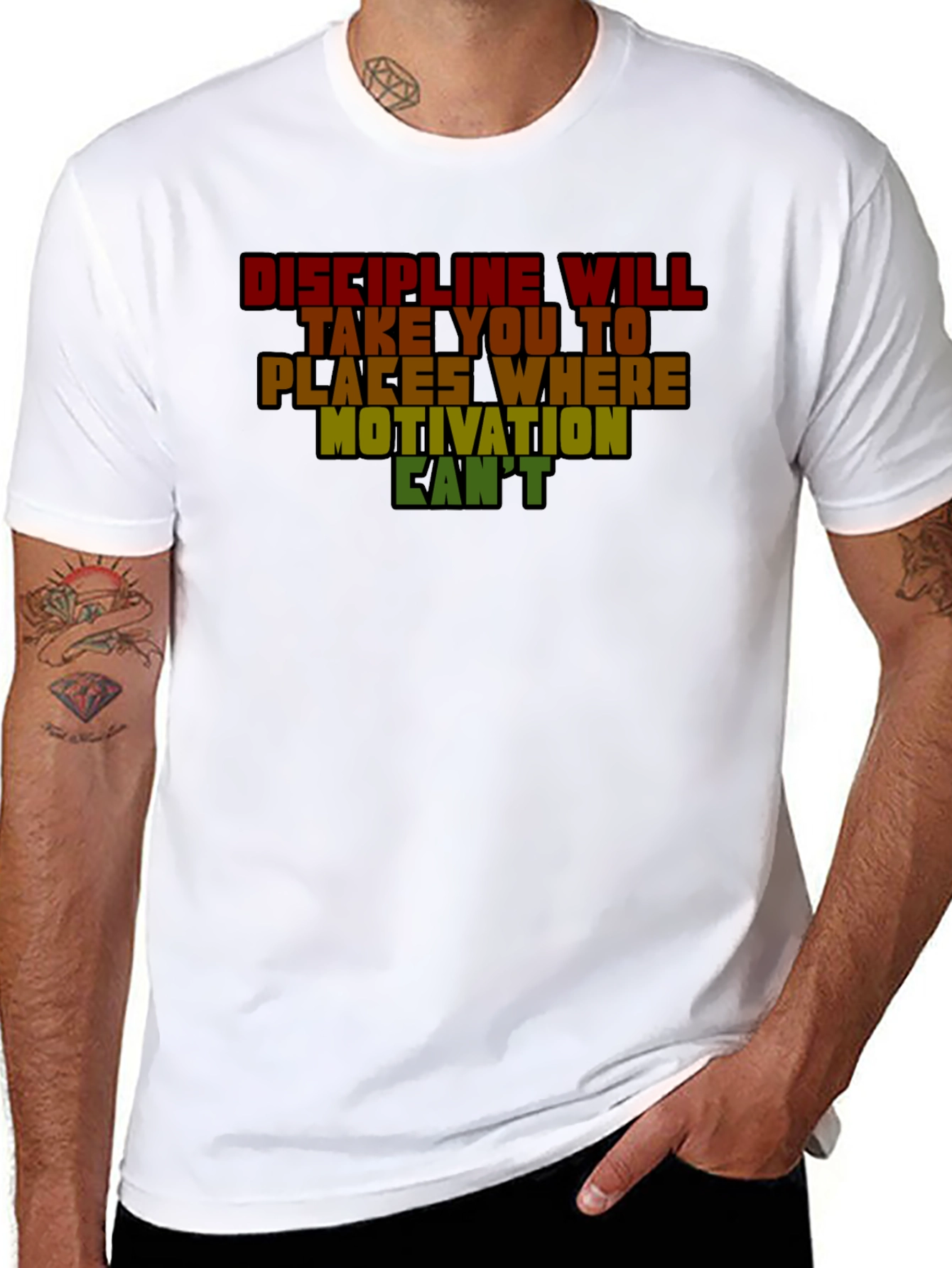 Discipline Motivation Graphic T-Shirt