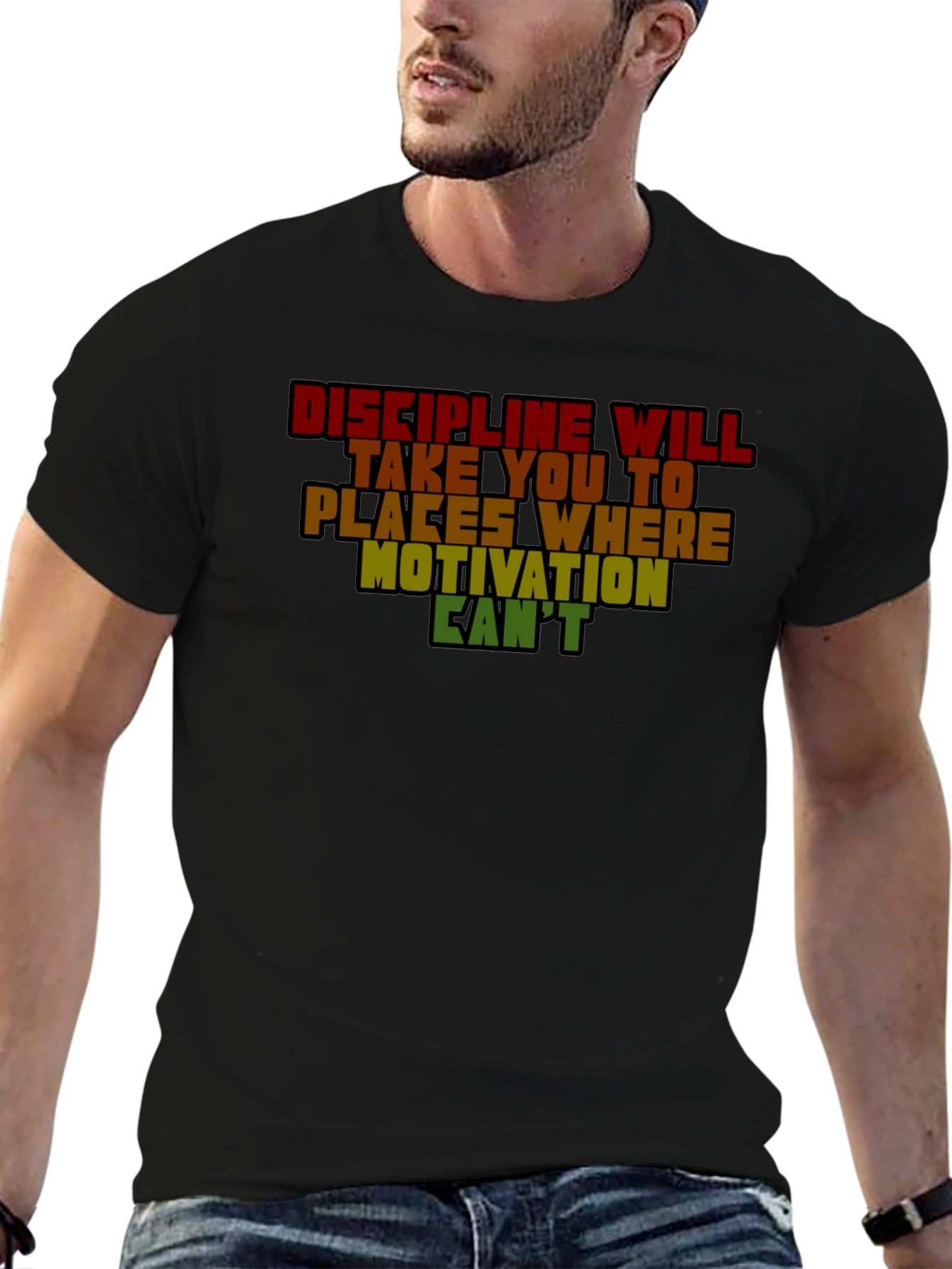 Discipline Motivation Graphic T-Shirt