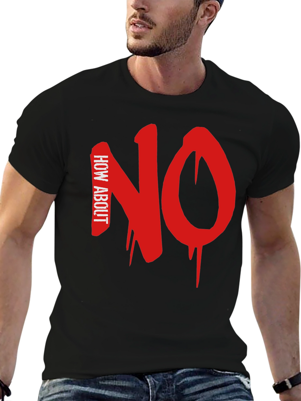 How About NO Black T-Shirt