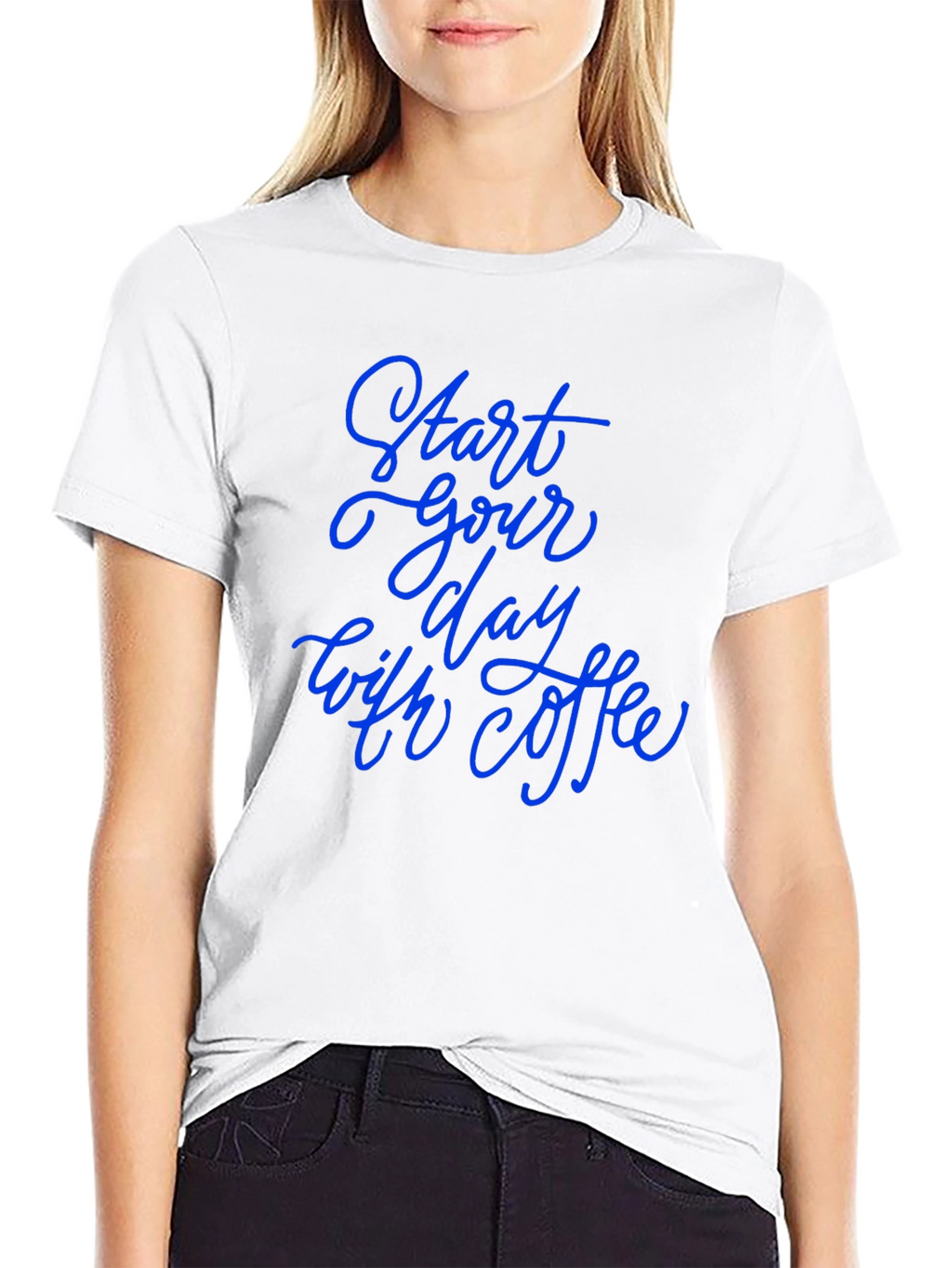 Start Your Day With Coffee Black T-Shirt