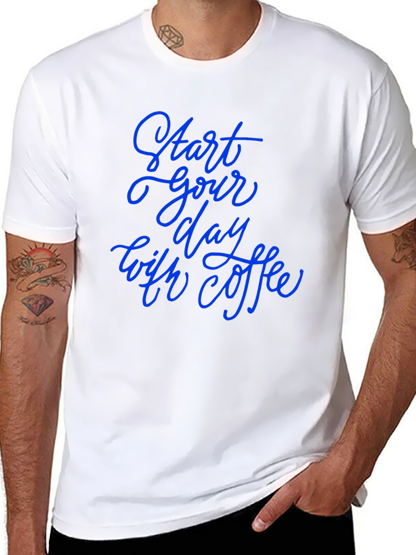 Start Your Day With Coffee Black T-Shirt