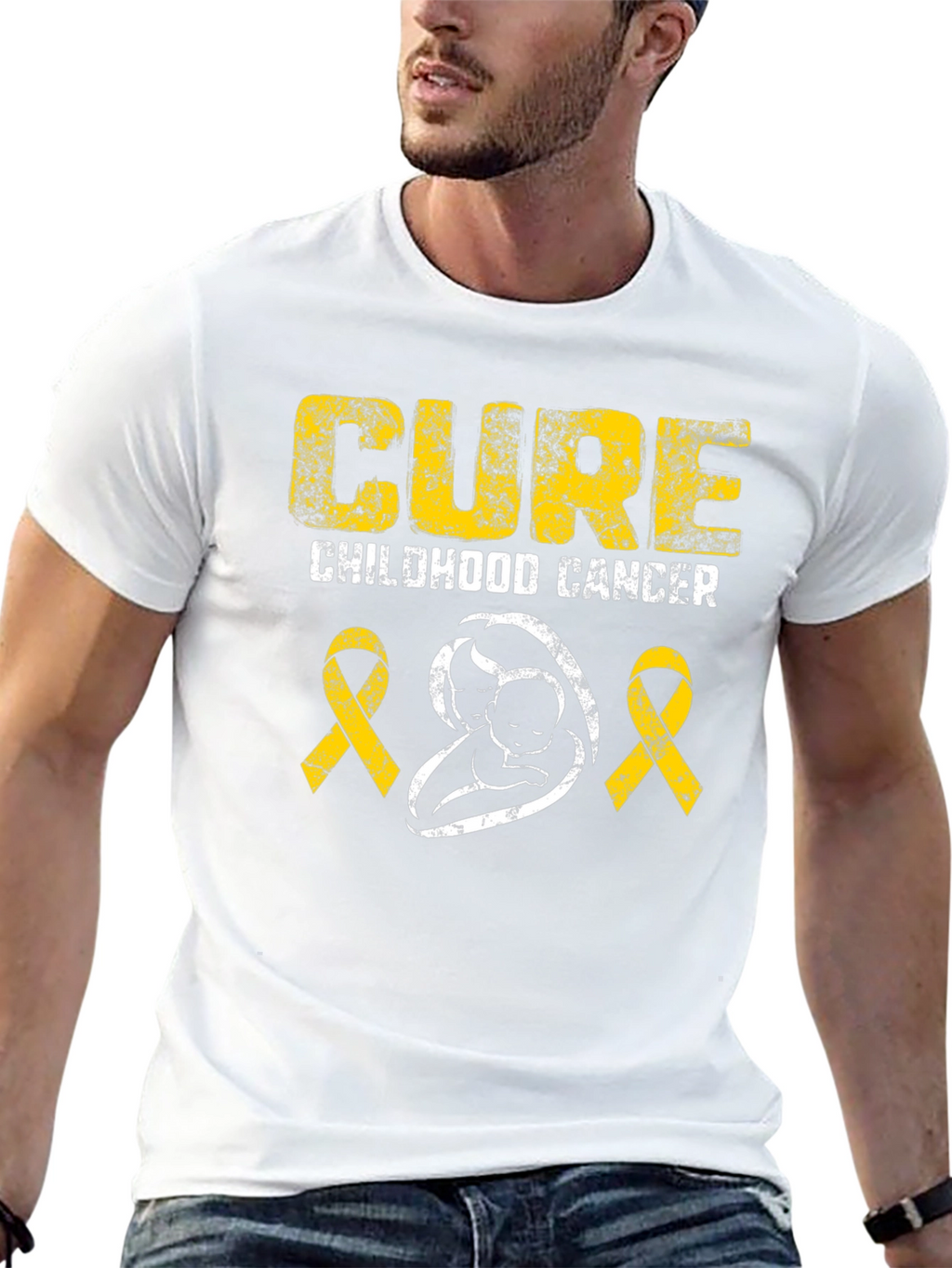 Childhood Cancer Awareness T-Shirt - Cure Design