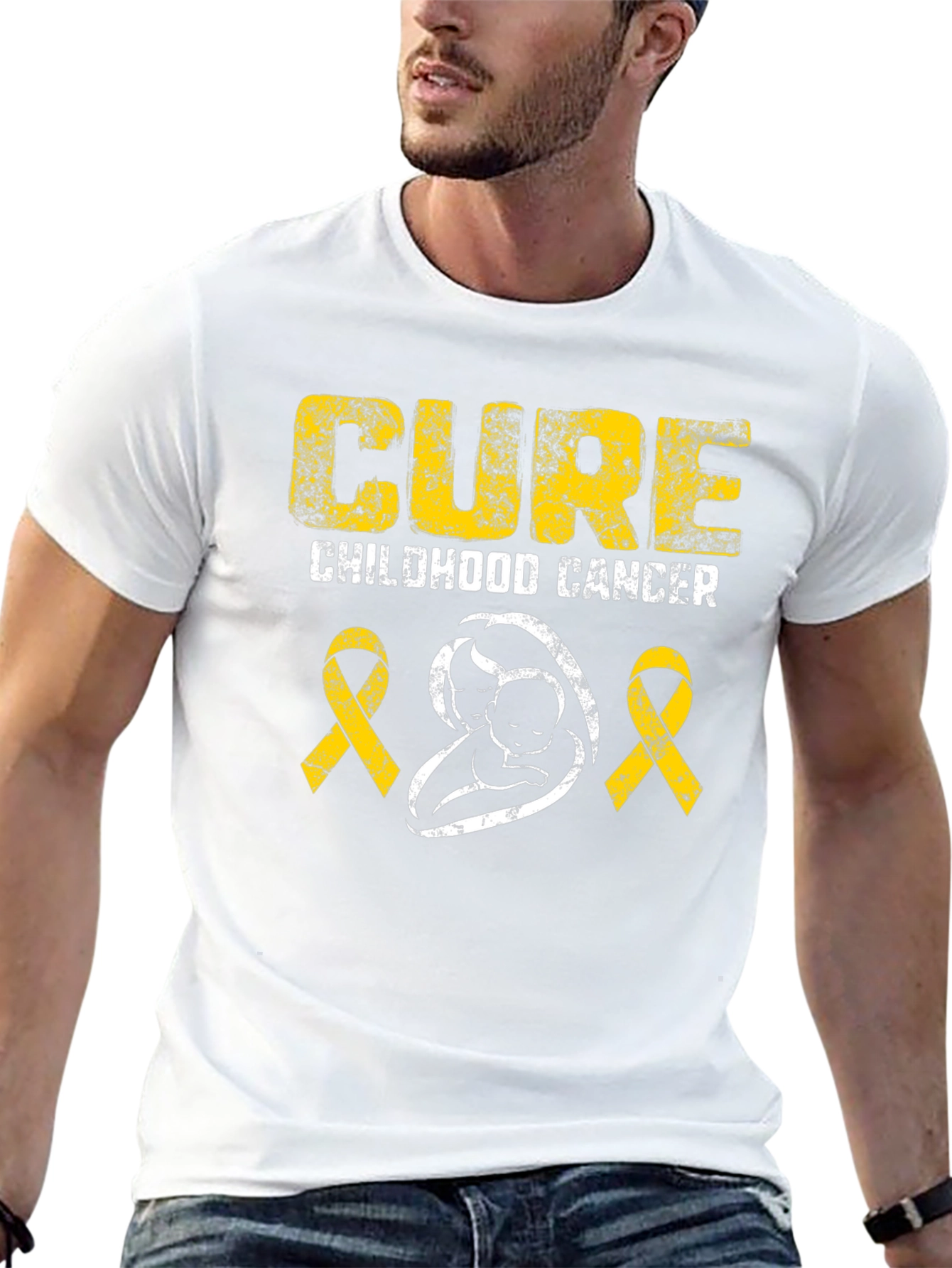 Childhood Cancer Awareness T-Shirt - Cure Design