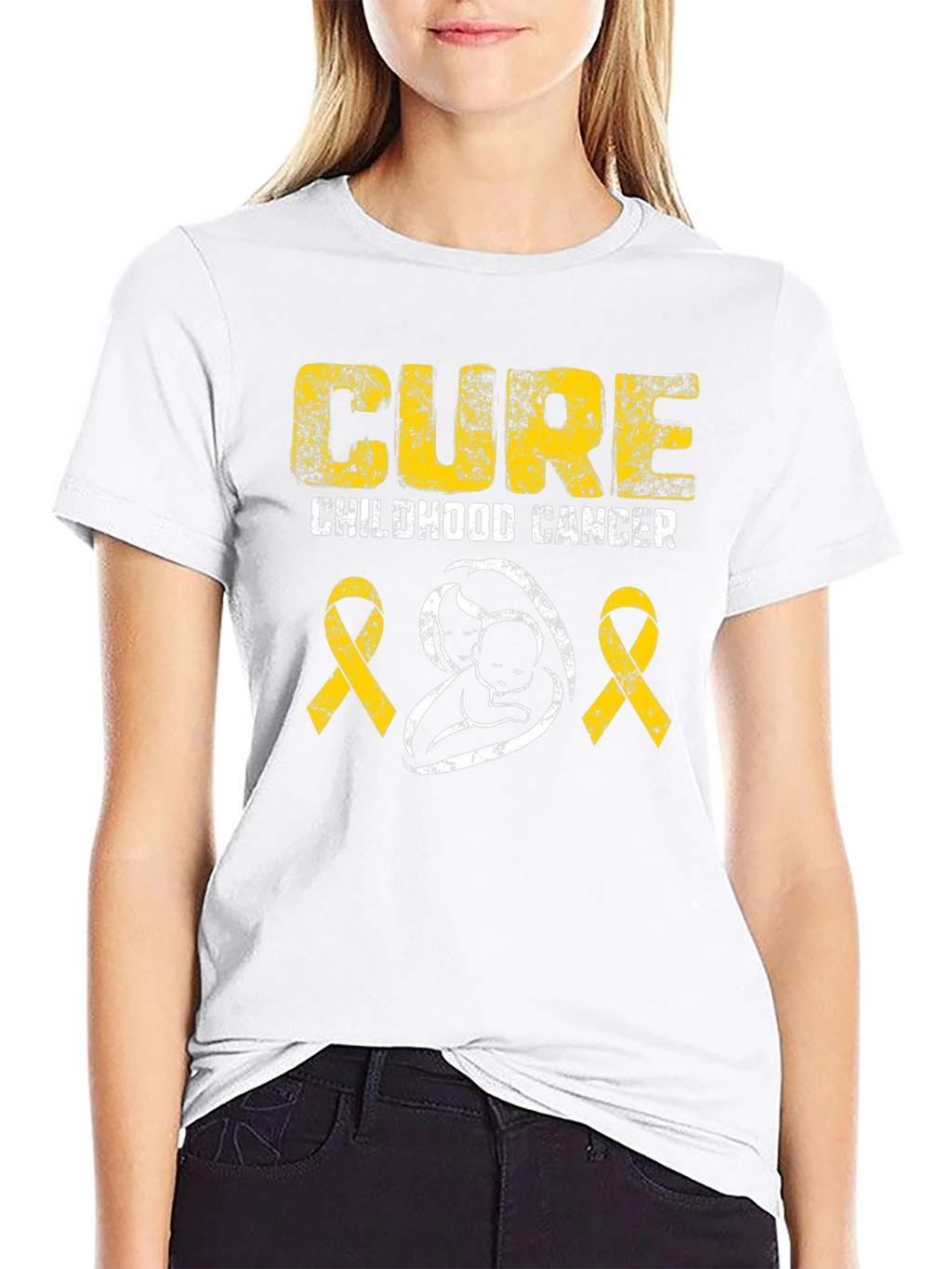 Childhood Cancer Awareness T-Shirt - Cure Design