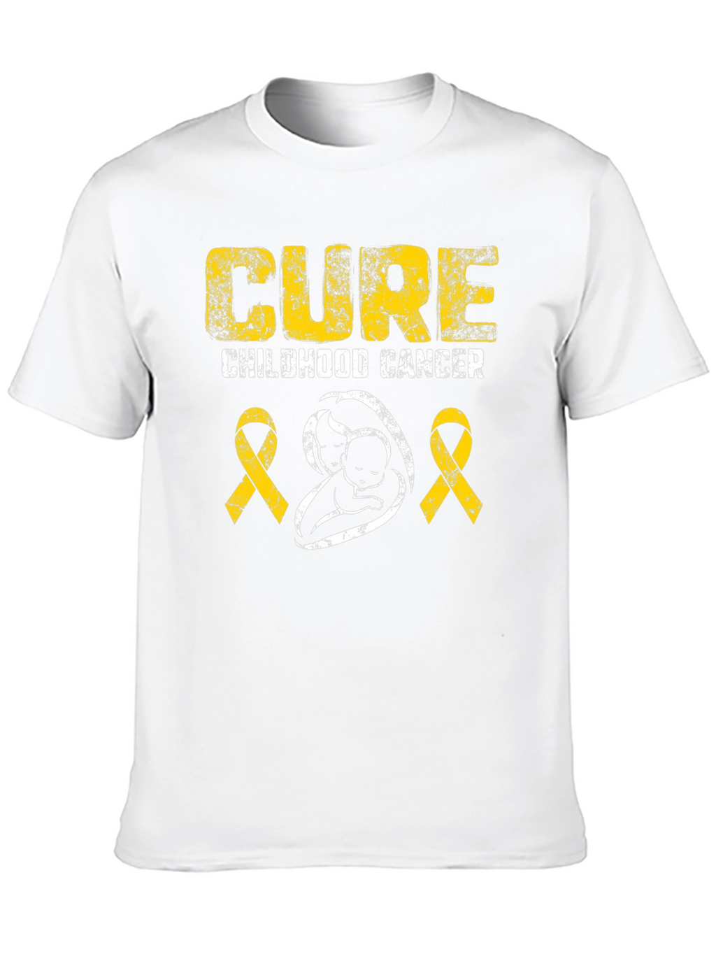 Childhood Cancer Awareness T-Shirt - Cure Design