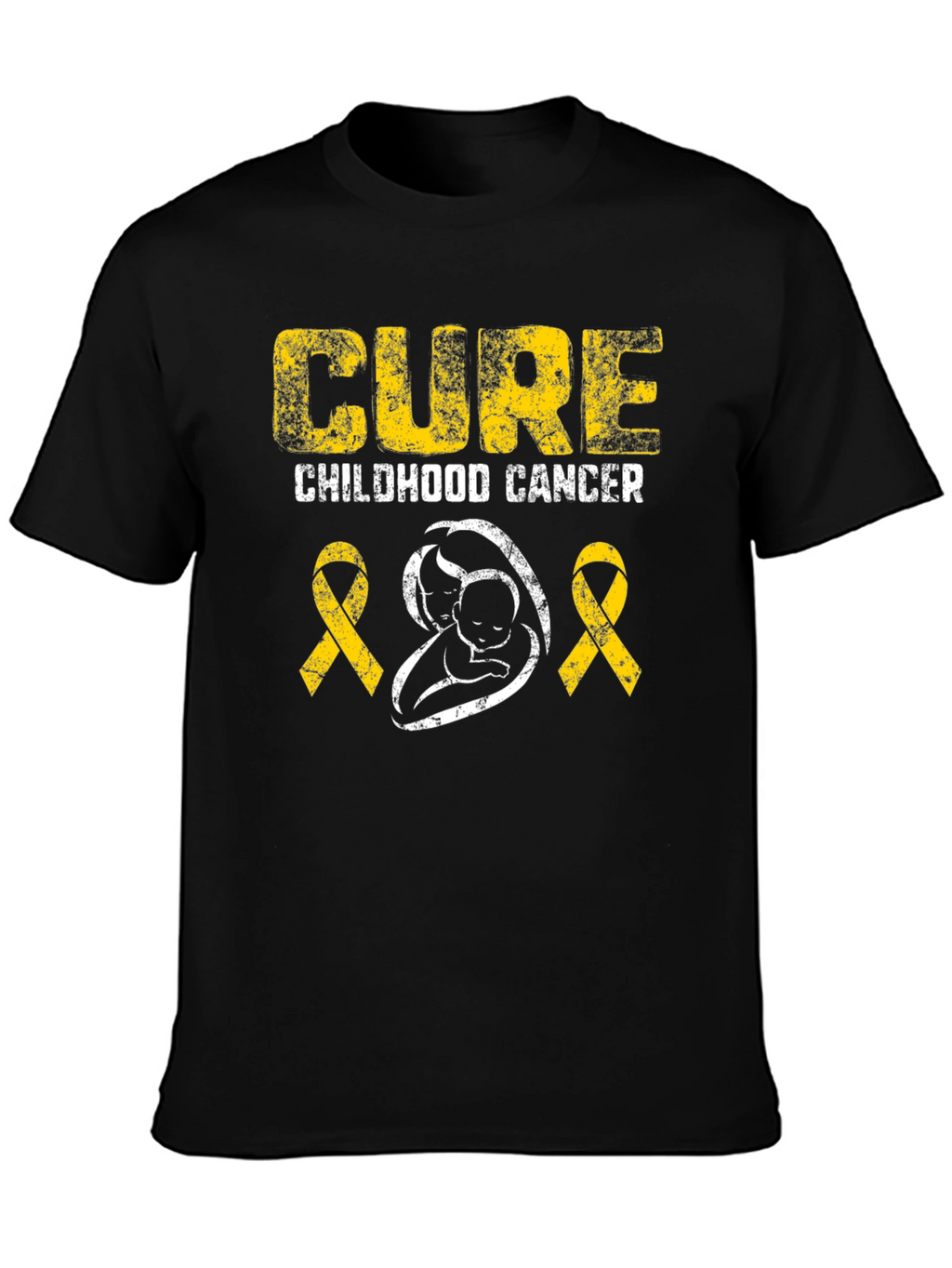 Childhood Cancer Awareness T-Shirt - Cure Design