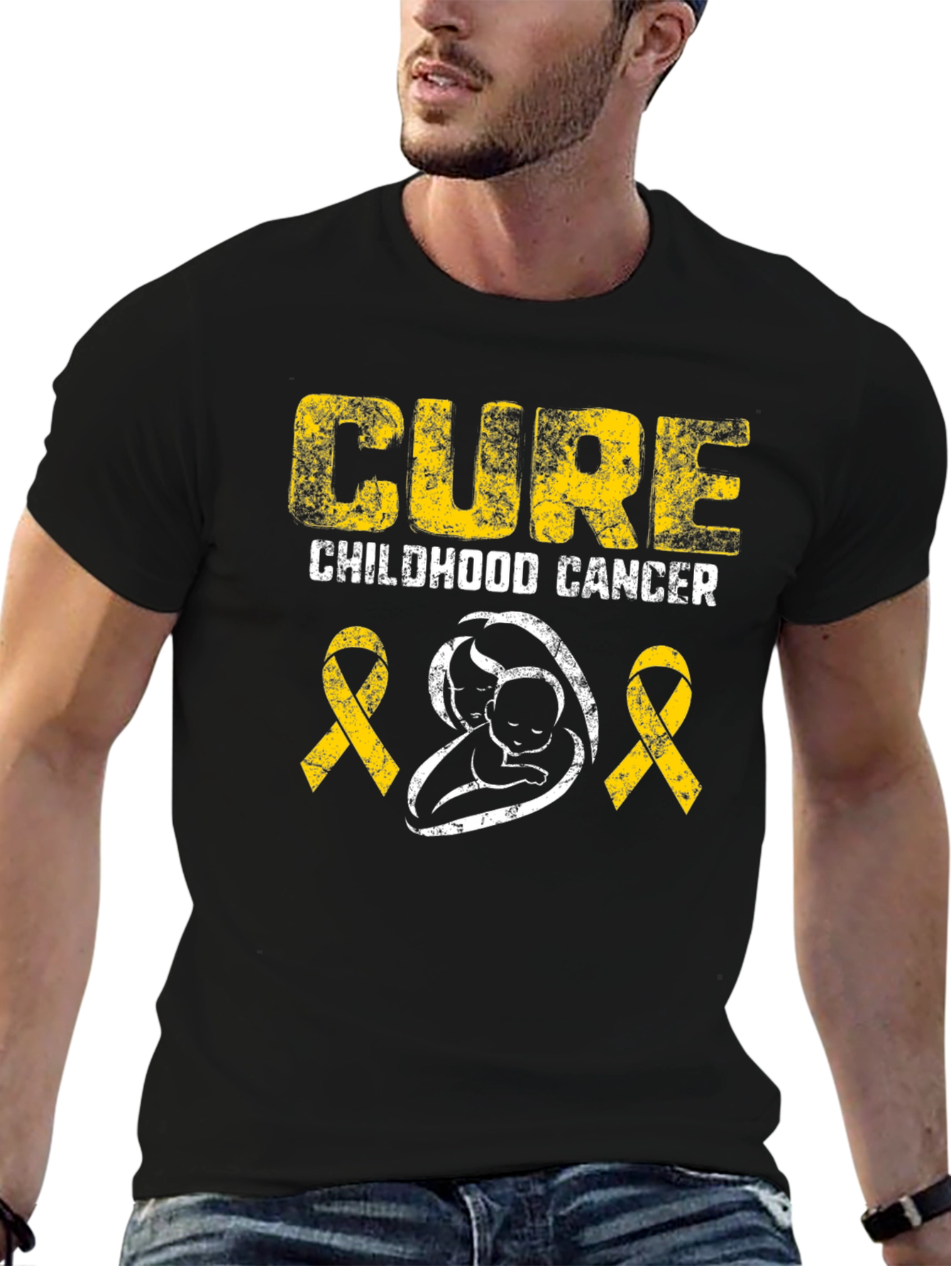 Childhood Cancer Awareness T-Shirt - Cure Design