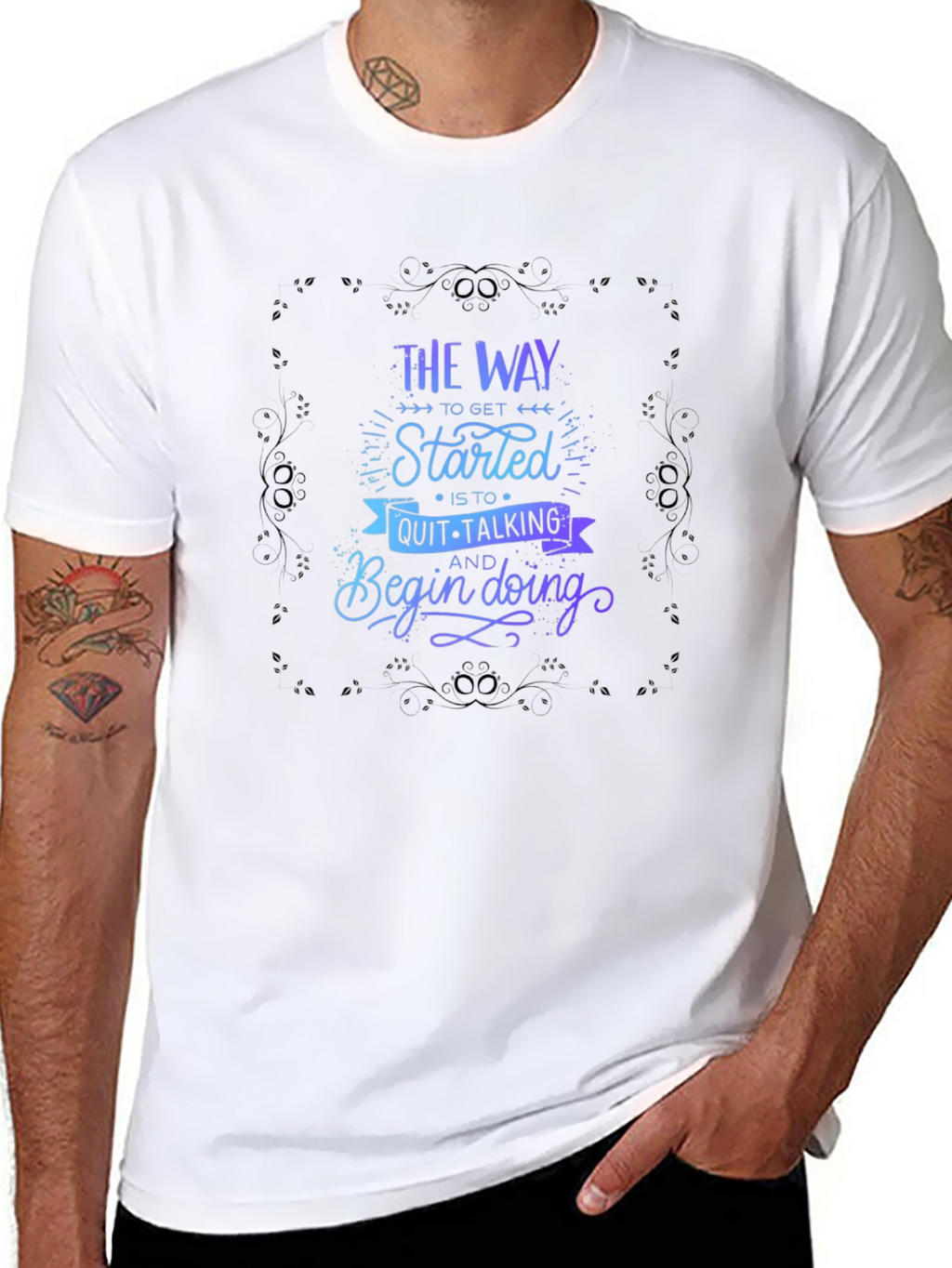 Motivational Graphic T-Shirt - Start Doing!