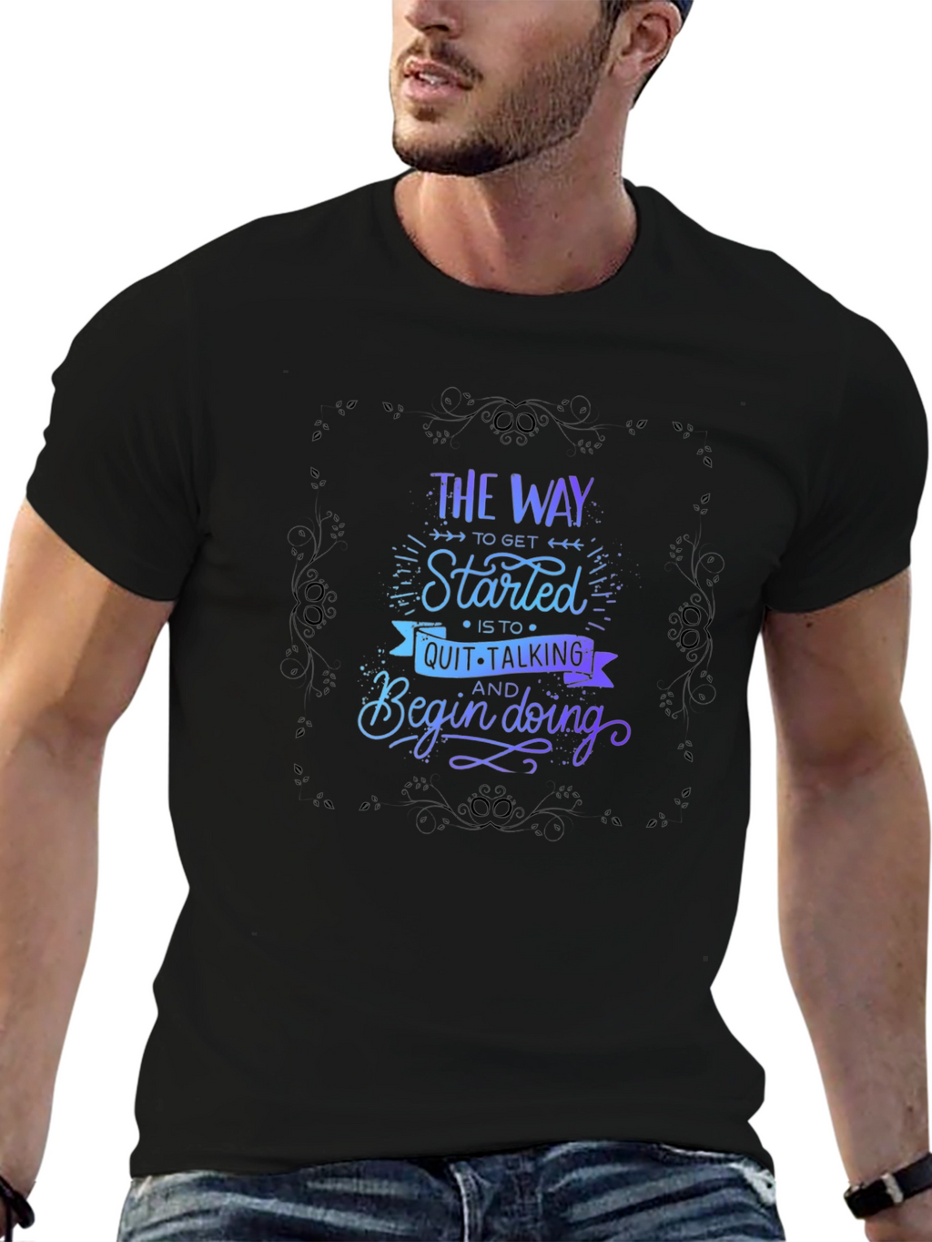 Motivational Graphic T-Shirt - Start Doing!