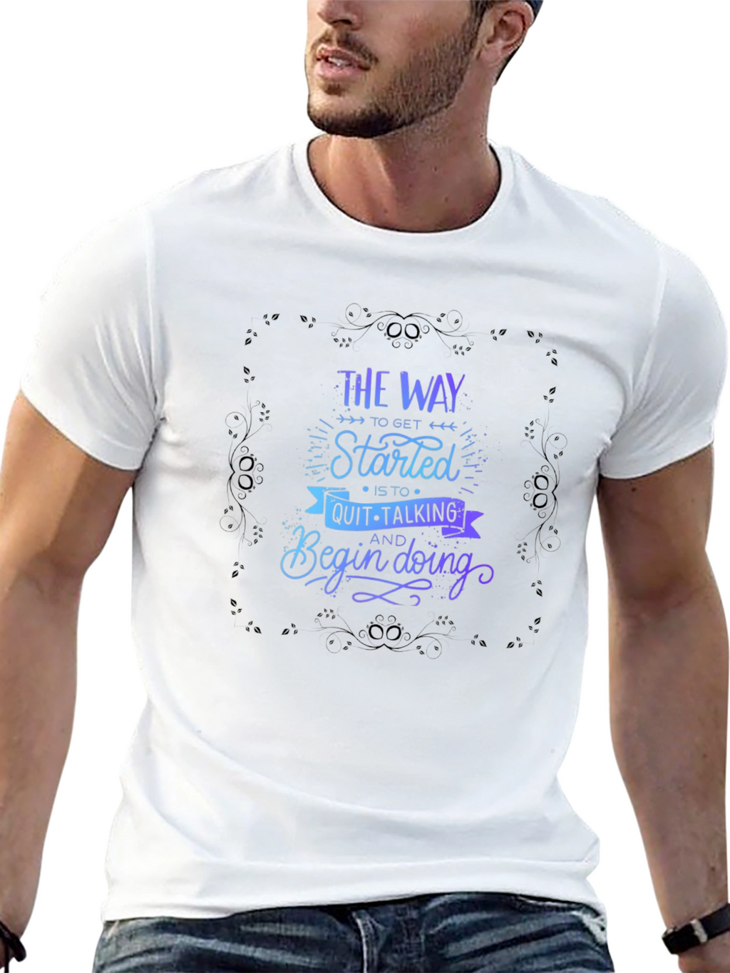 Motivational Graphic T-Shirt - Start Doing!