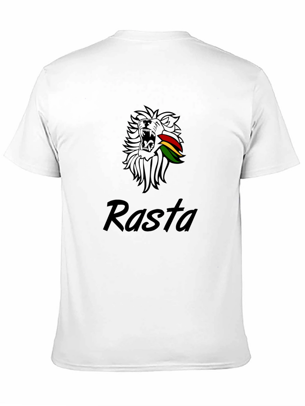 Rasta Lion Graphic Tee - Black