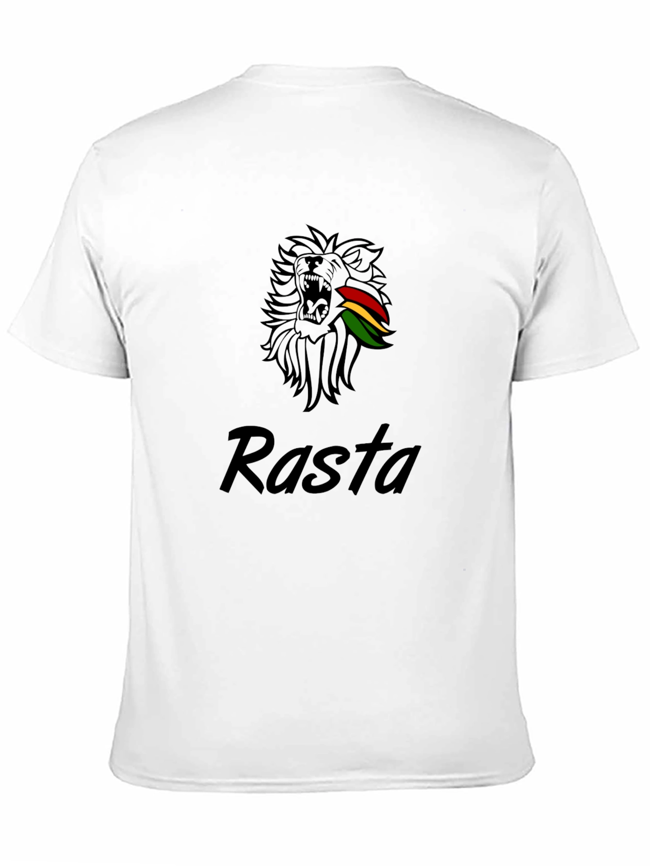 Rasta Lion Graphic Tee - Black