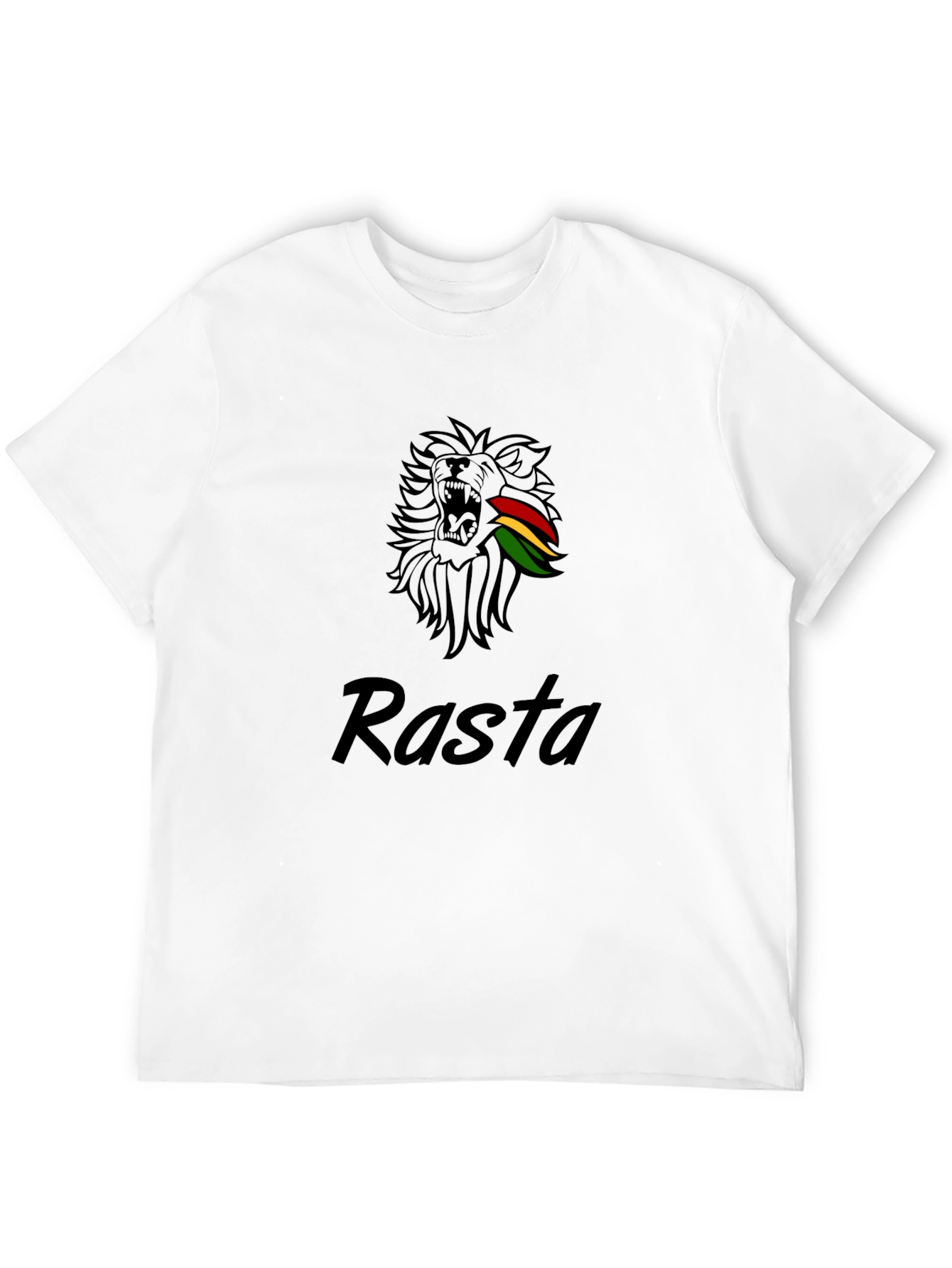 Rasta Lion Graphic Tee - Black