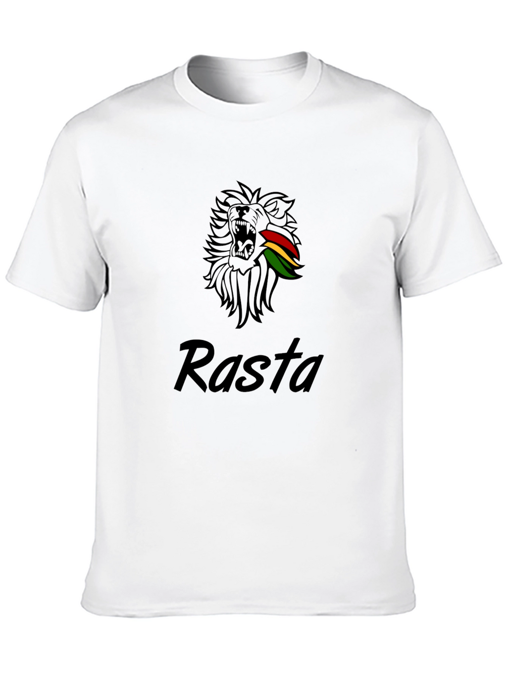 Rasta Lion Graphic Tee - Black