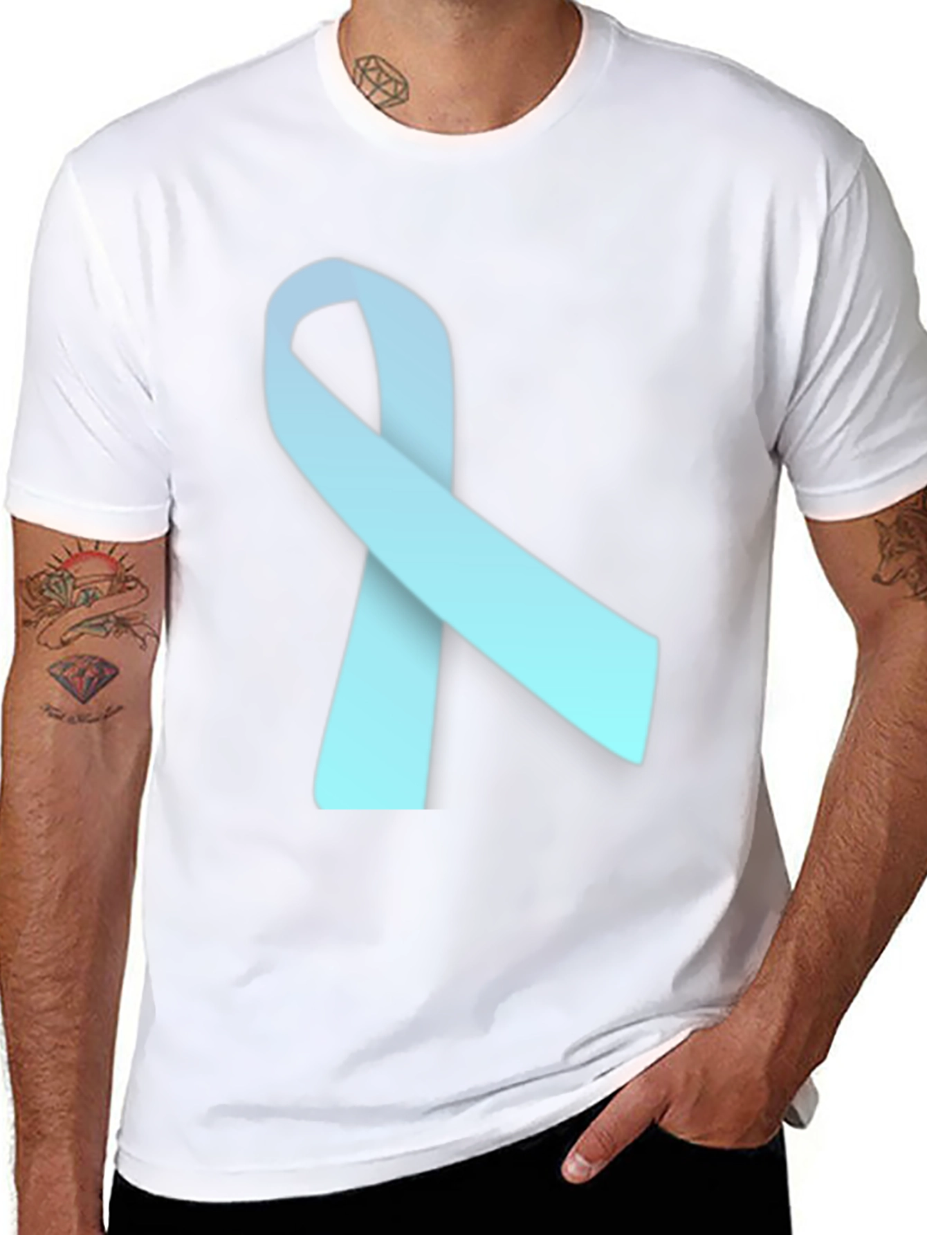 Awareness Ribbon T-Shirt - Soft Cotton Blend