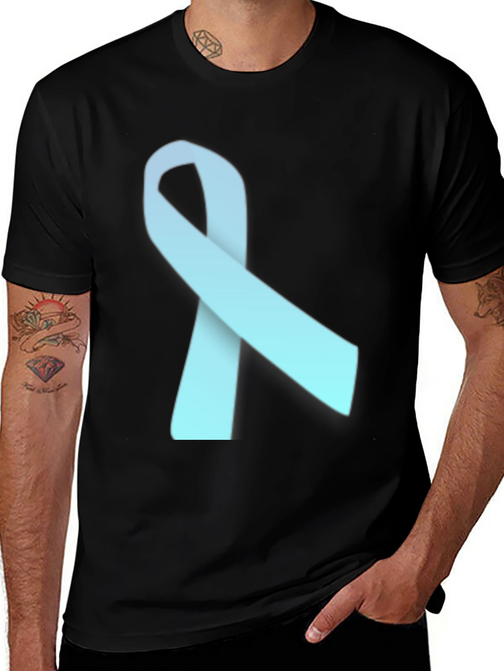 Awareness Ribbon T-Shirt - Soft Cotton Blend