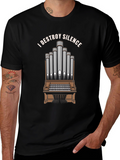 I DESTROY SILENCE T-Shirt Organ Player Musician Tee