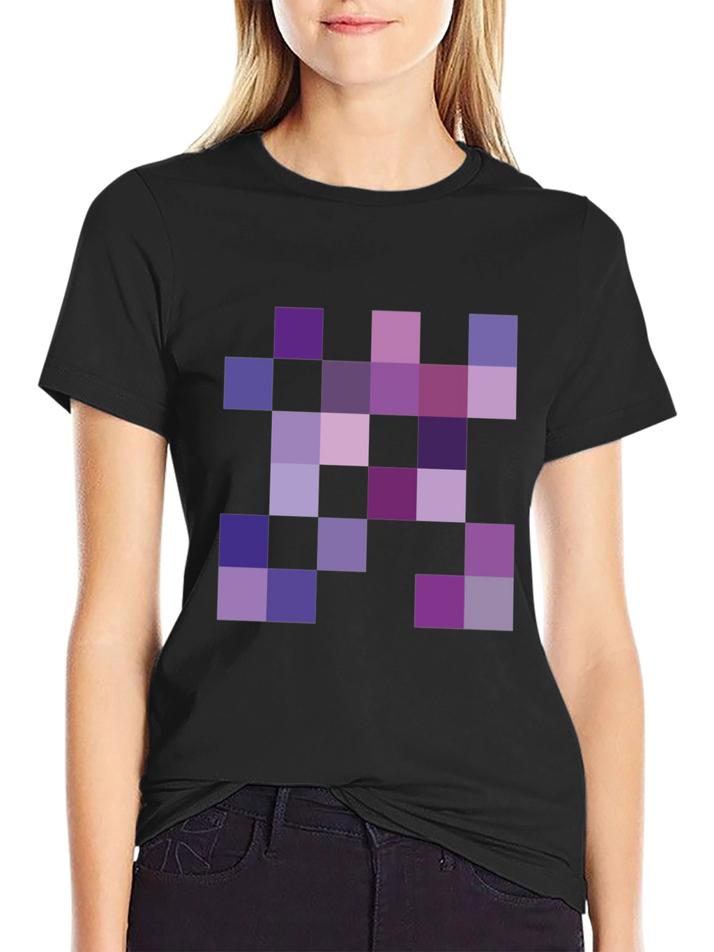 Pixel Art Black T-Shirt