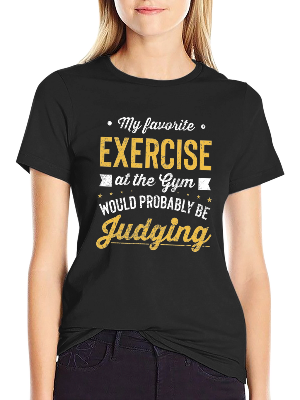 Gym Judging Exercise Graphic T-Shirt