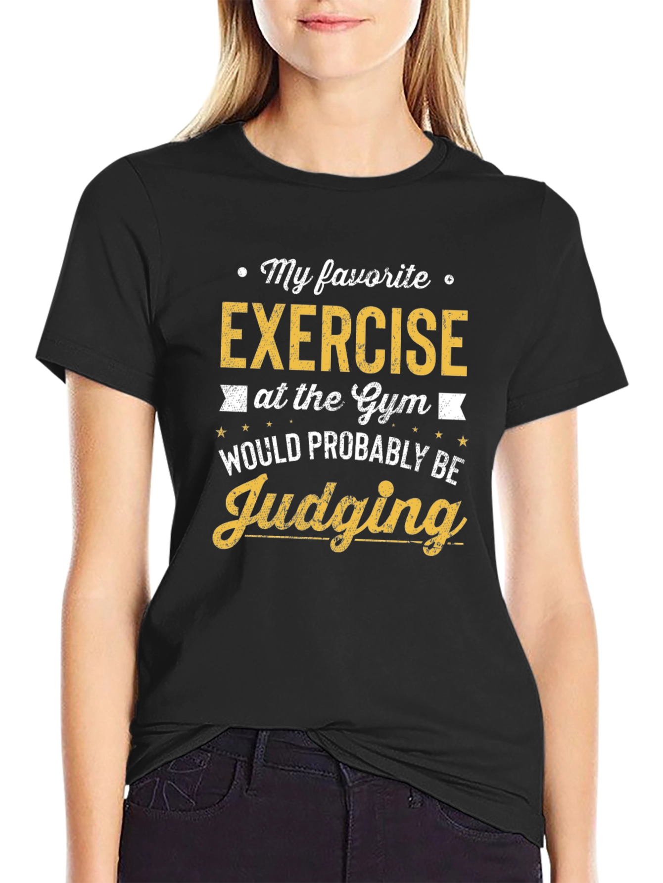 Gym Judging Exercise Graphic T-Shirt