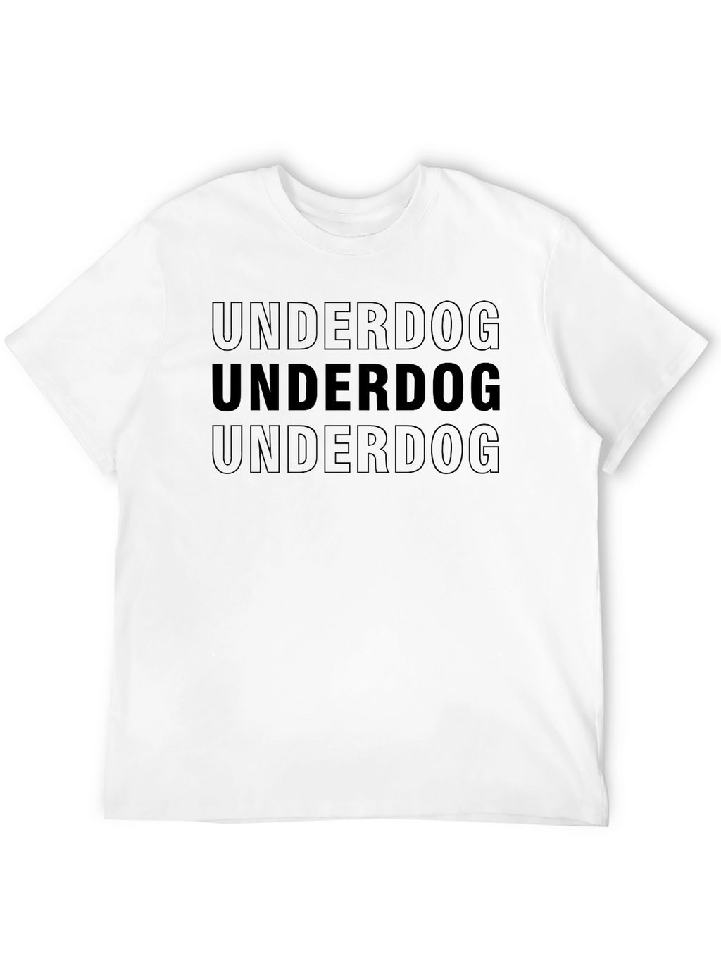 Underdog Graphic Tee - Black Crew Neck