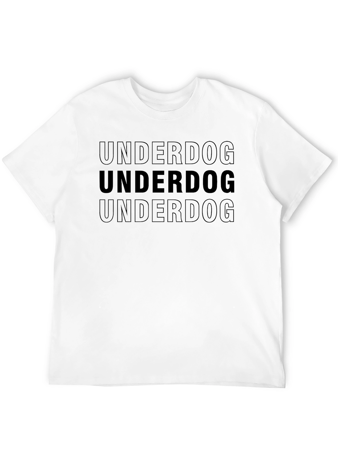 Underdog Graphic Tee - Black Crew Neck