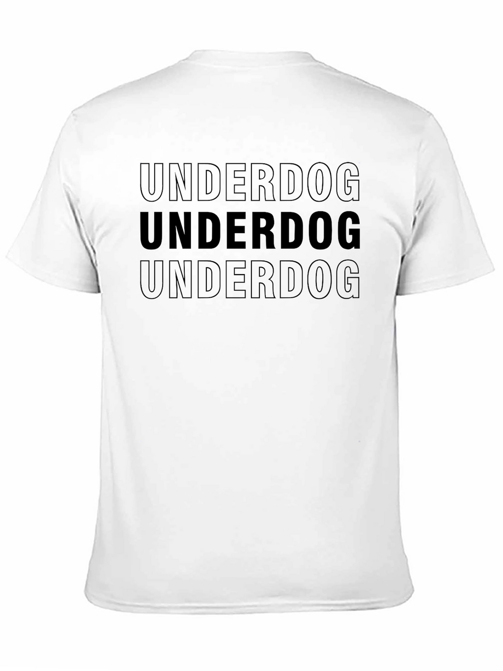 Underdog Graphic Tee - Black Crew Neck