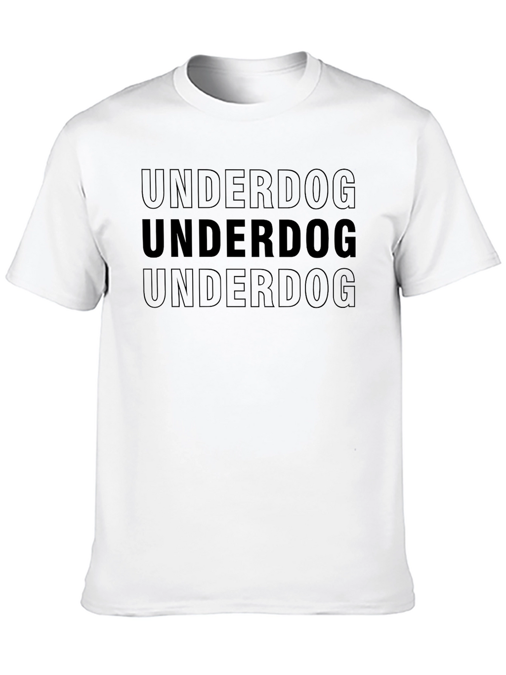 Underdog Graphic Tee - Black Crew Neck