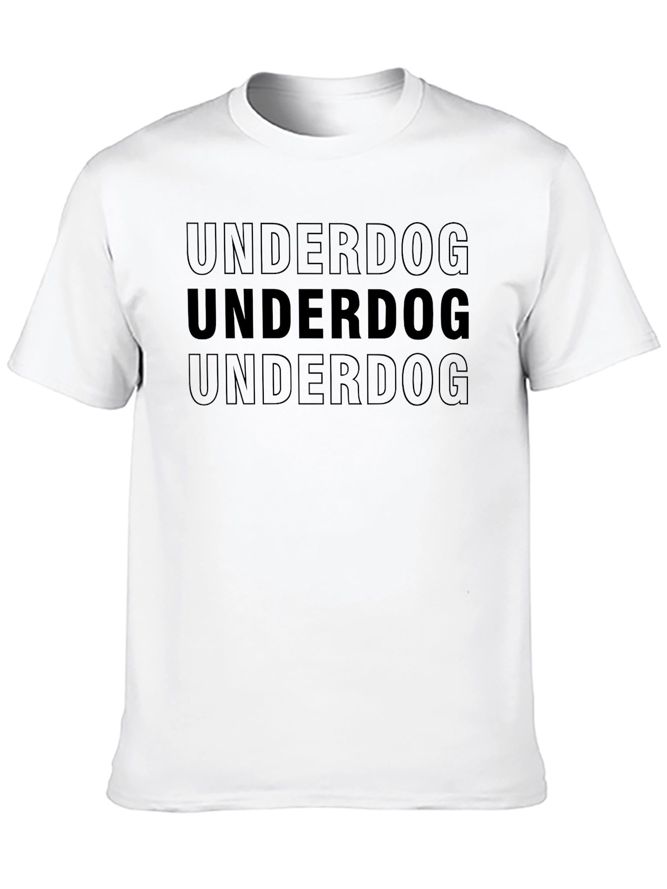 Underdog Graphic Tee - Black Crew Neck
