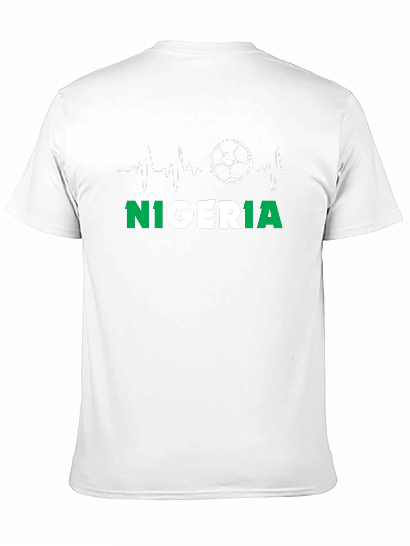 Nigeria Soccer Heartbeat T-Shirt