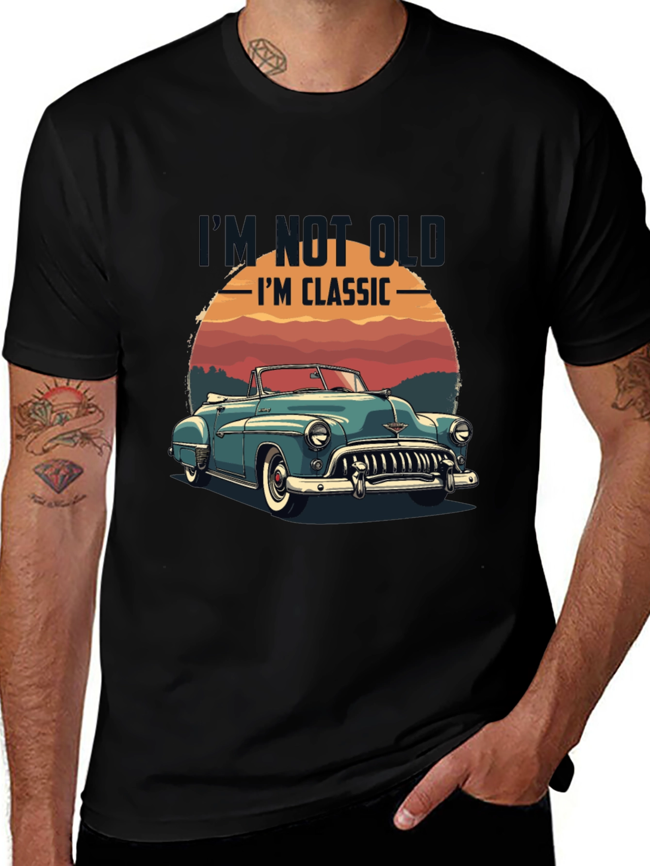 Classic Car Graphic T-Shirt - Im Not Old Im Classic