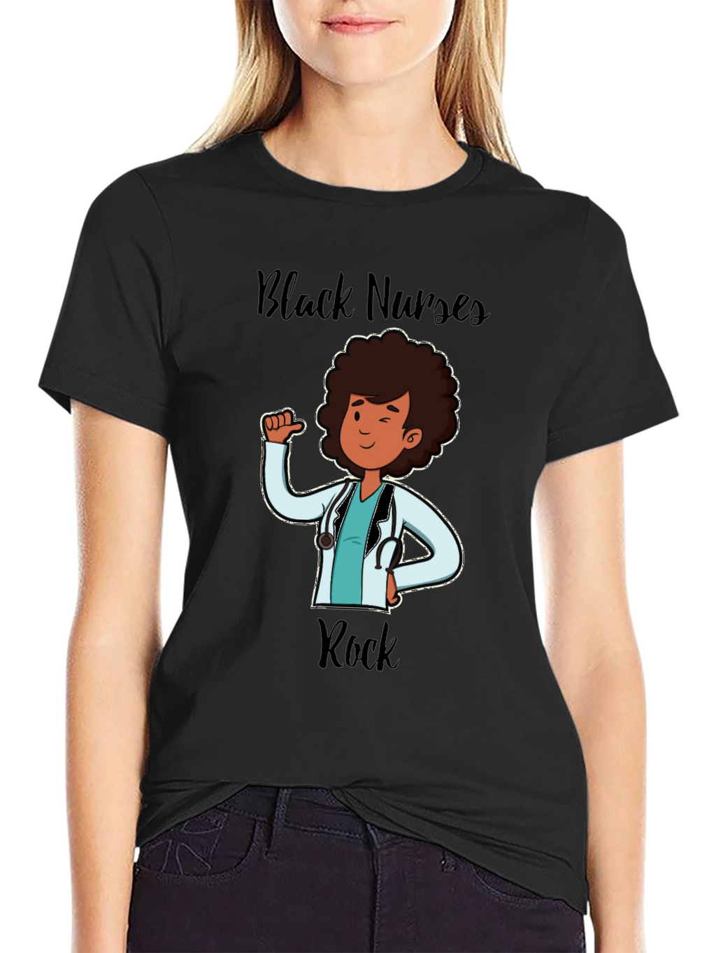 Black Nurses Rock T-Shirt Nurse Appreciation Tee