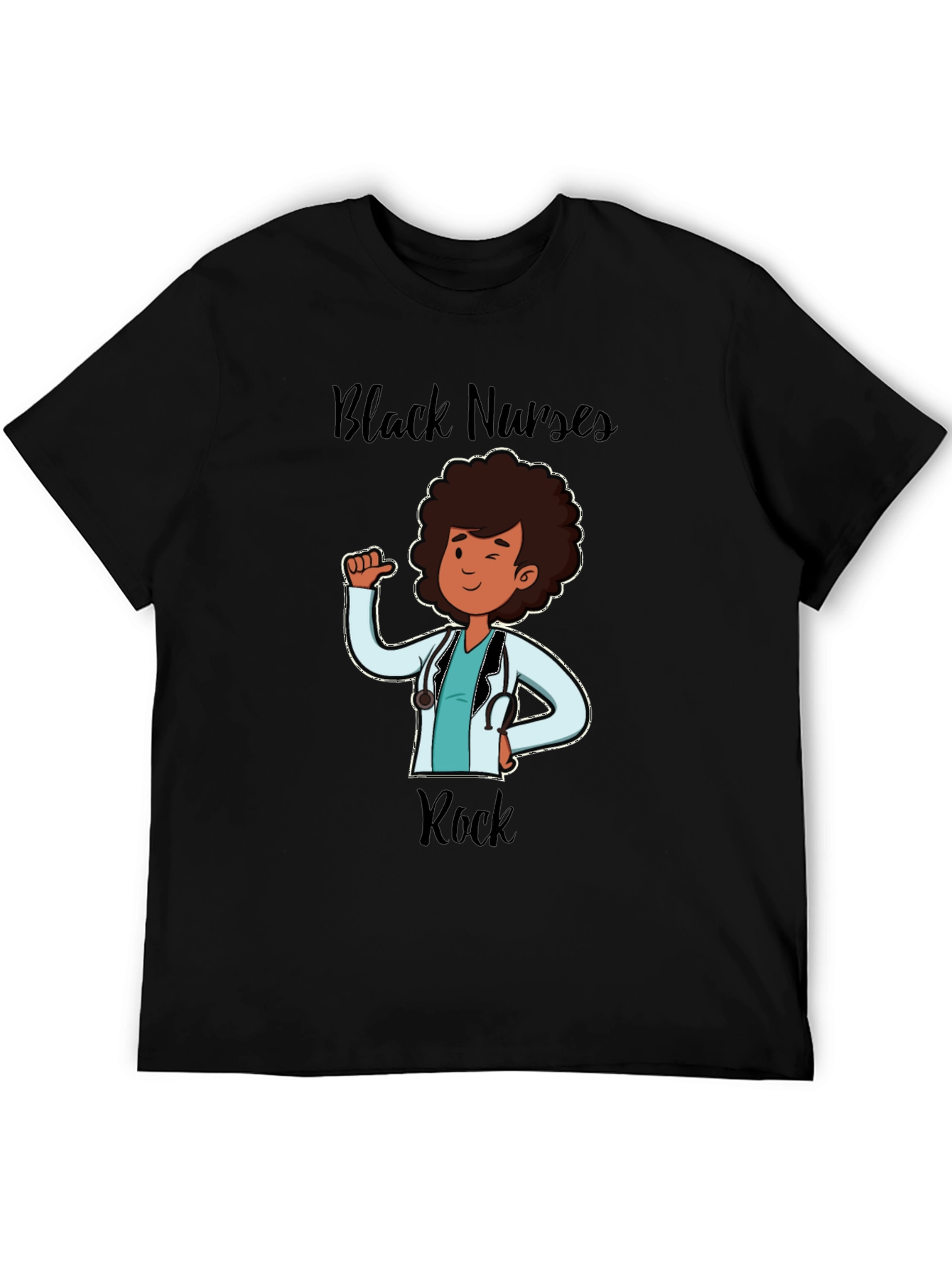 Black Nurses Rock T-Shirt Nurse Appreciation Tee