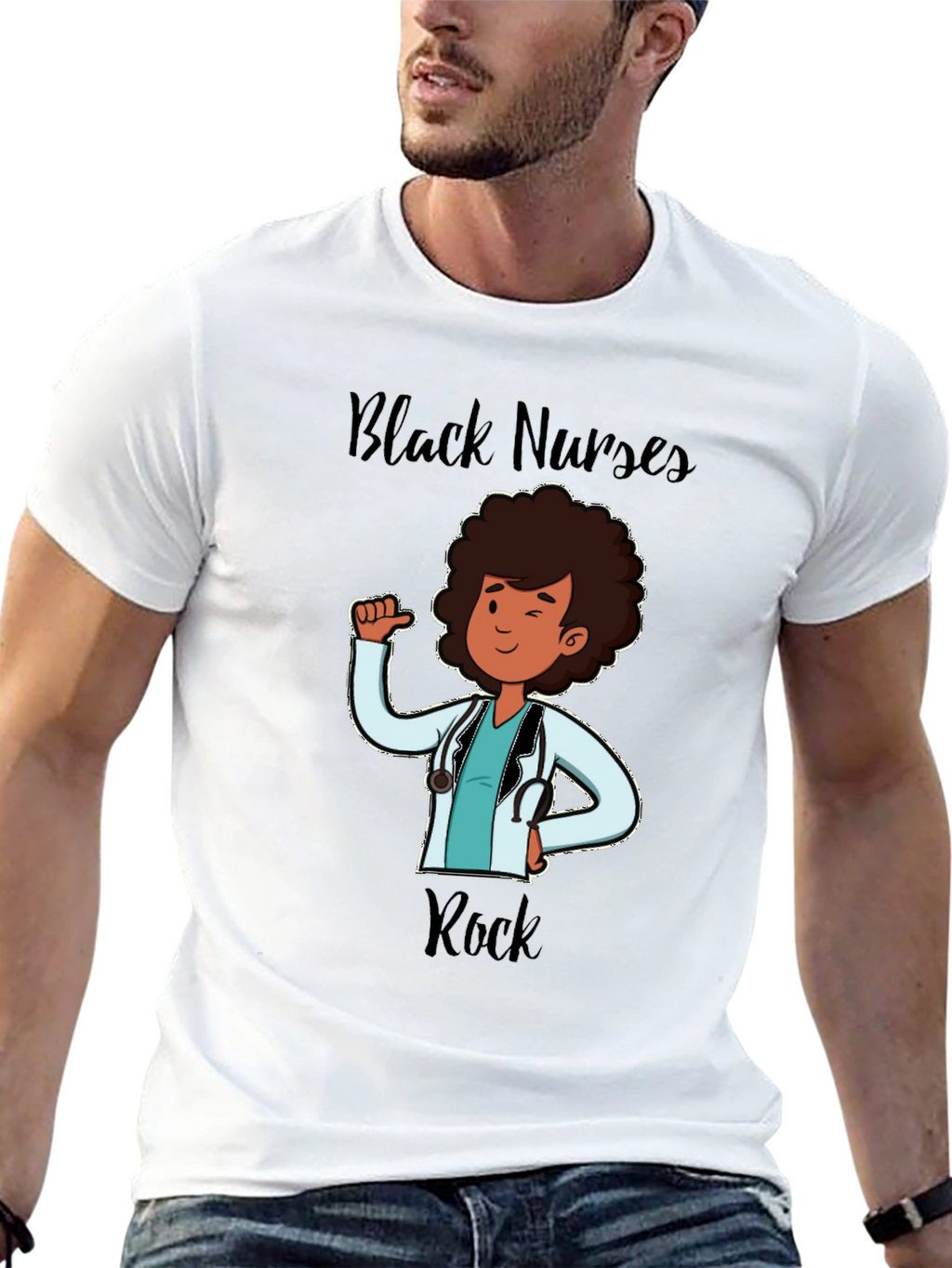 Black Nurses Rock T-Shirt Nurse Appreciation Tee