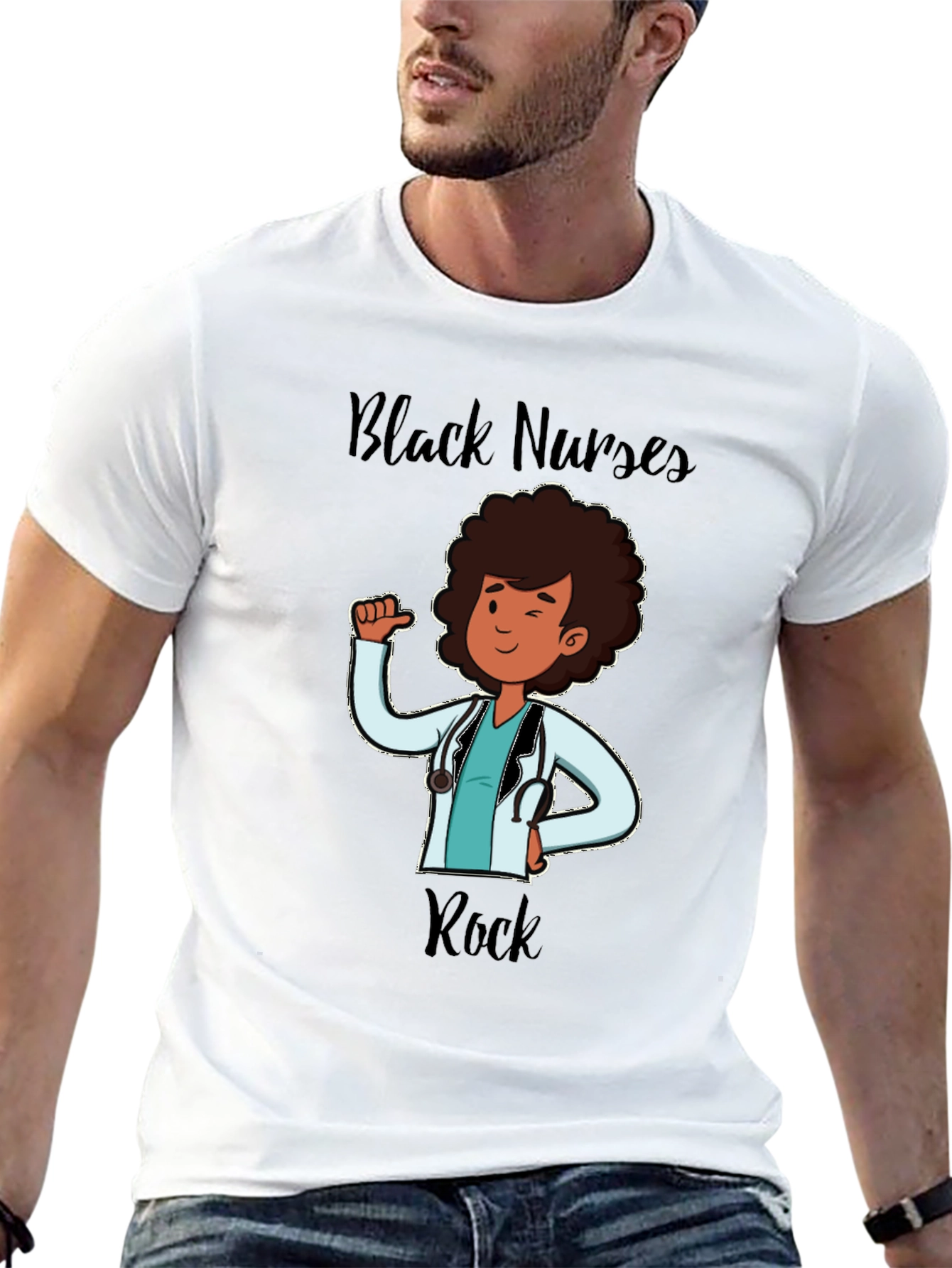 Black Nurses Rock T-Shirt Nurse Appreciation Tee