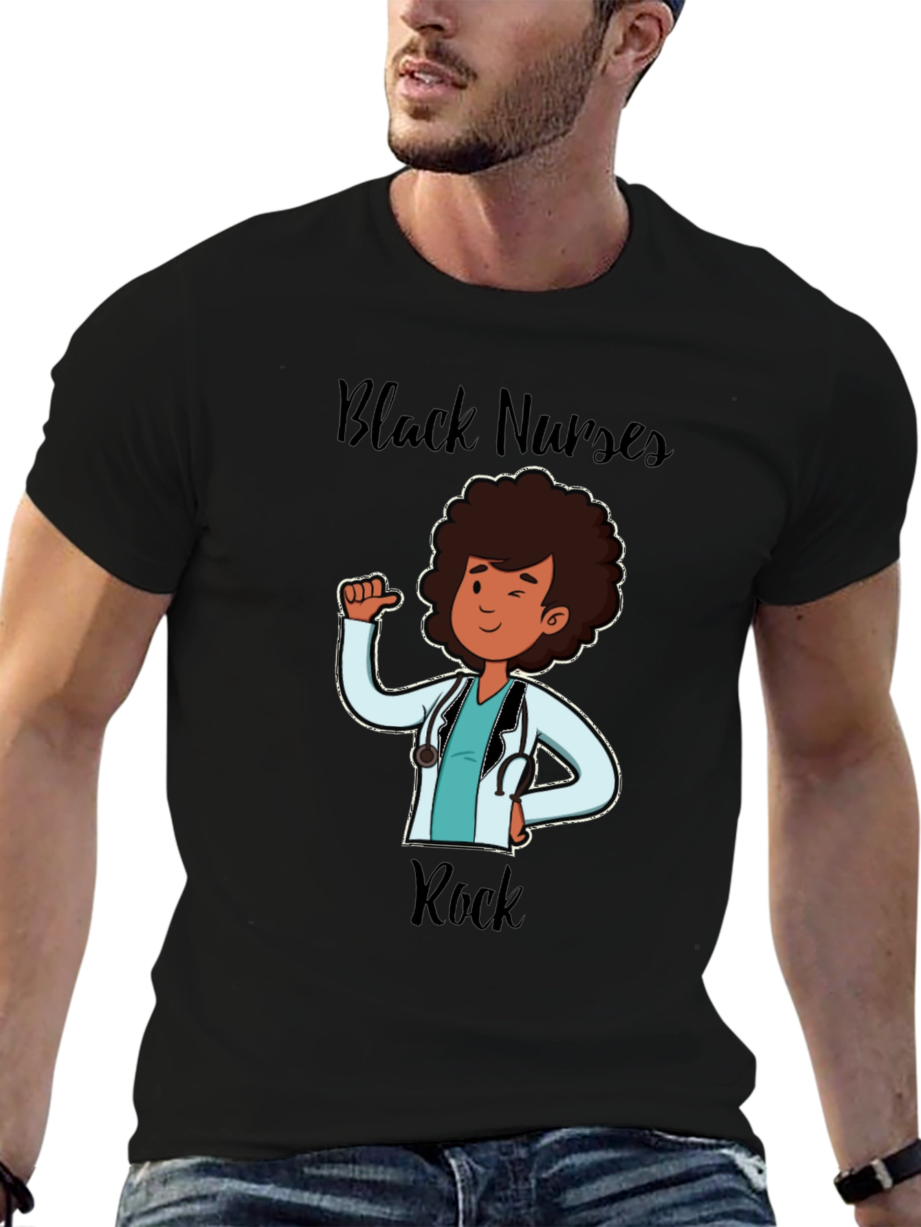 Black Nurses Rock T-Shirt Nurse Appreciation Tee