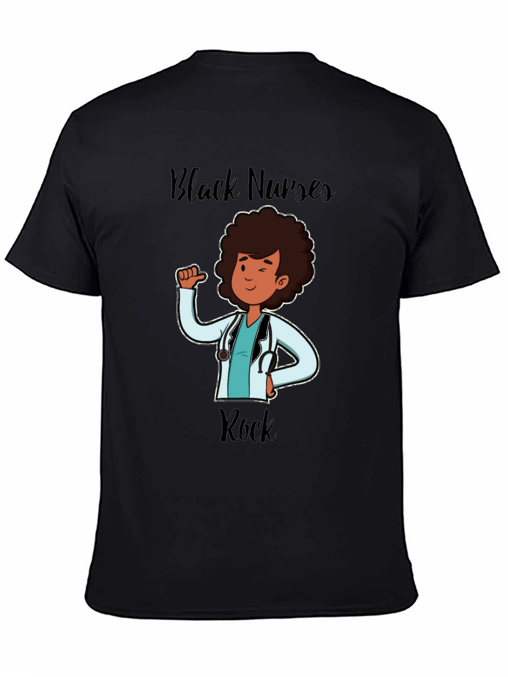 Black Nurses Rock T-Shirt Nurse Appreciation Tee