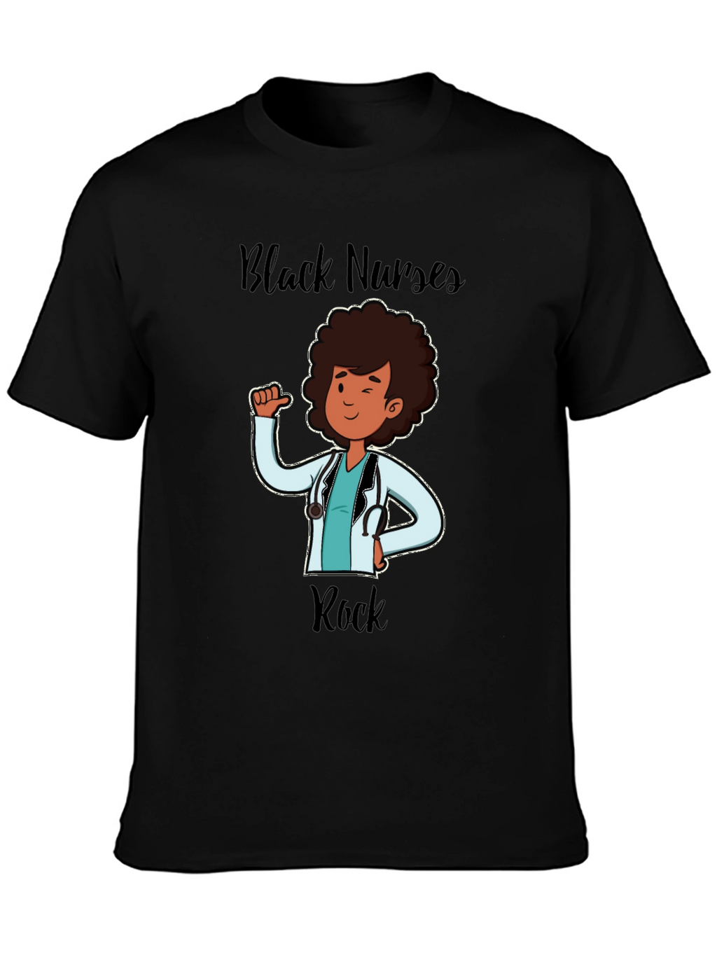 Black Nurses Rock T-Shirt Nurse Appreciation Tee