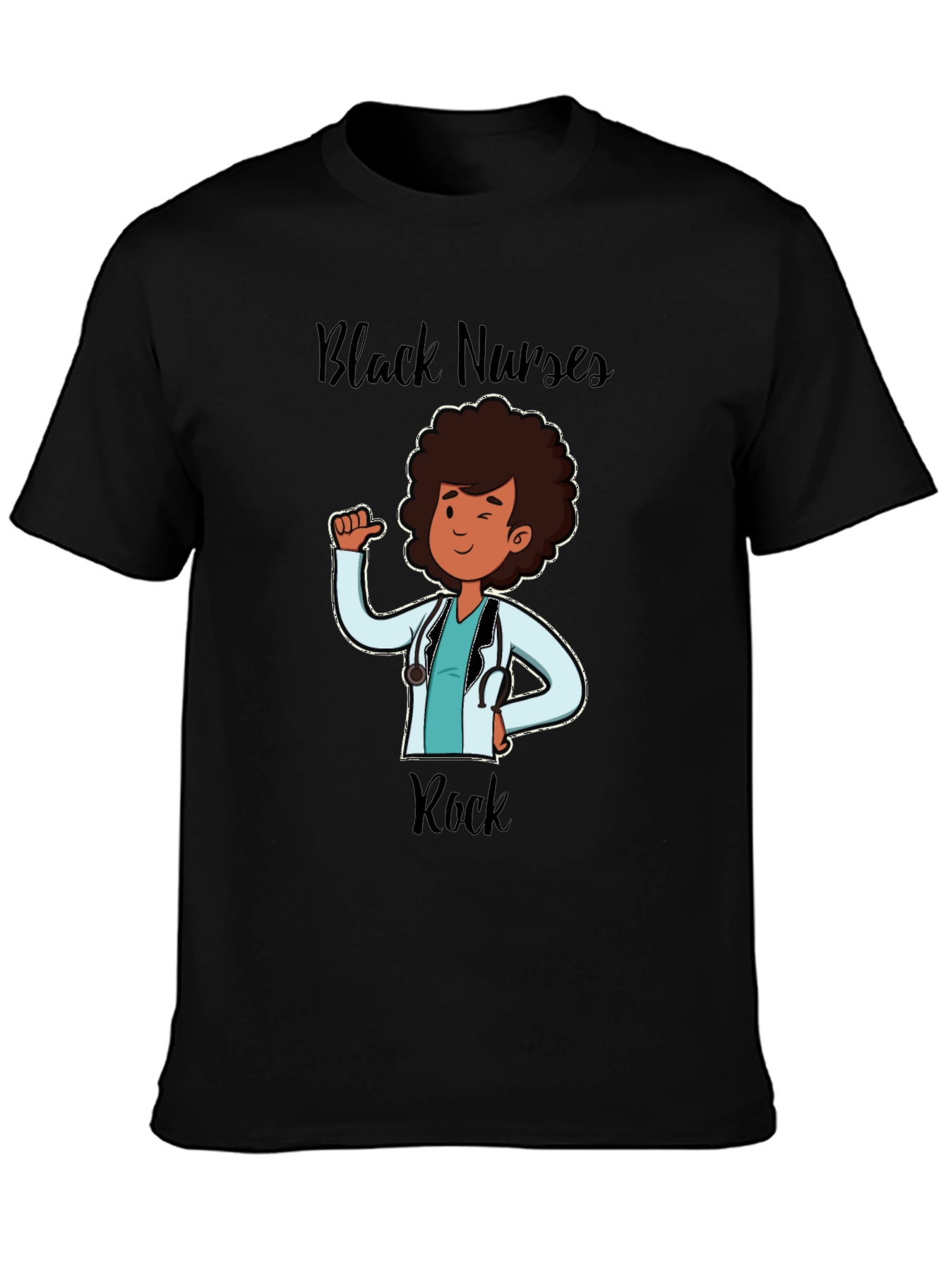Black Nurses Rock T-Shirt Nurse Appreciation Tee