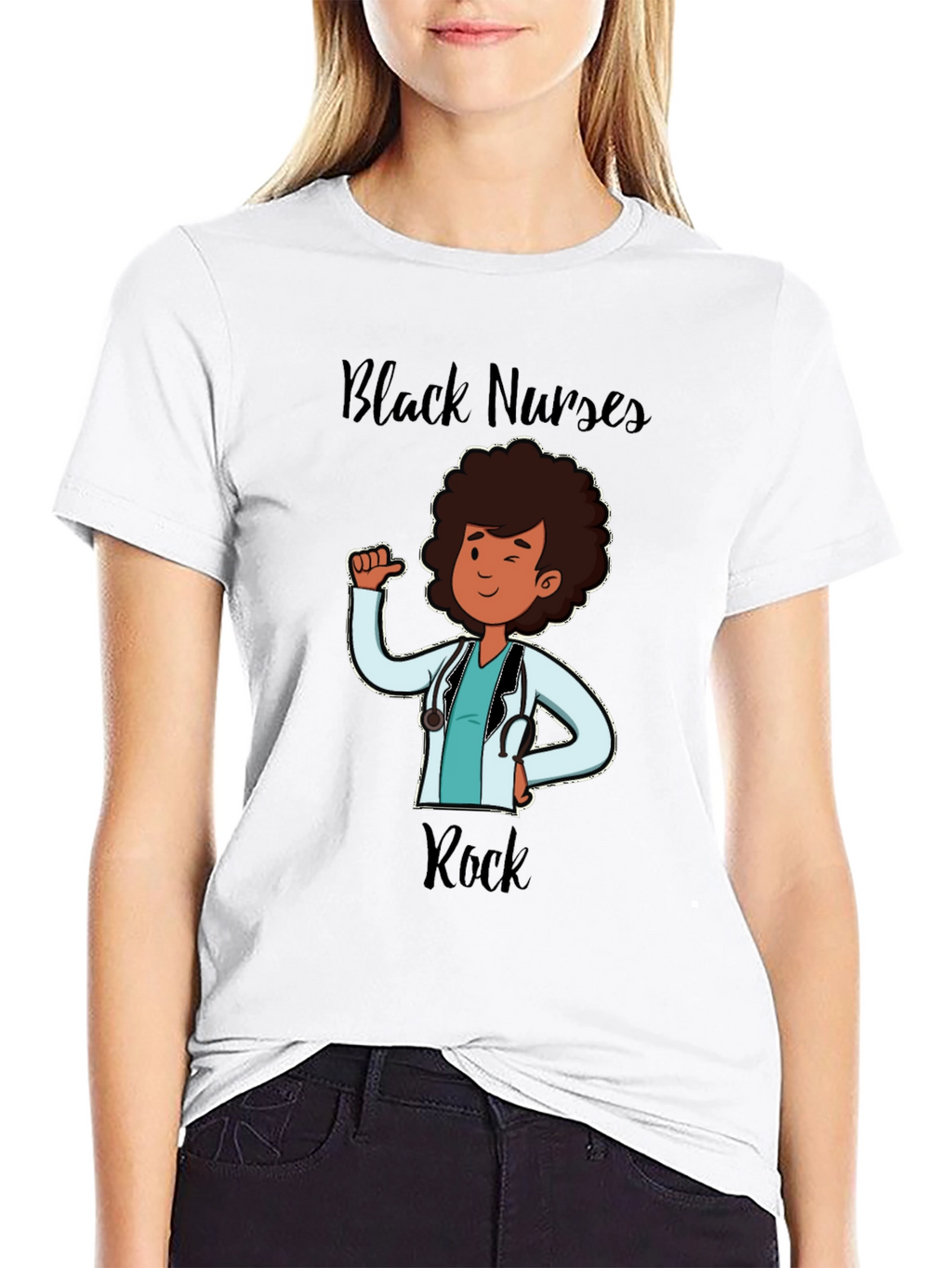 Black Nurses Rock T-Shirt Nurse Appreciation Tee