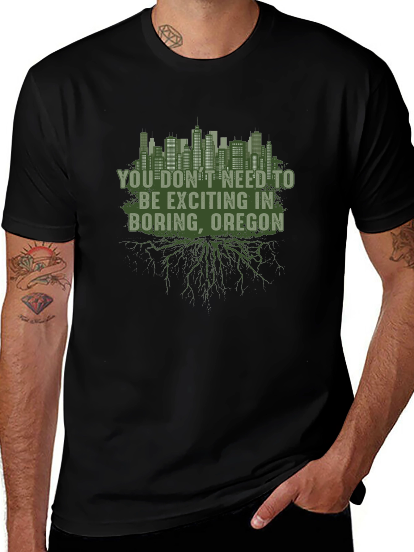 Boring Oregon Graphic T-Shirt
