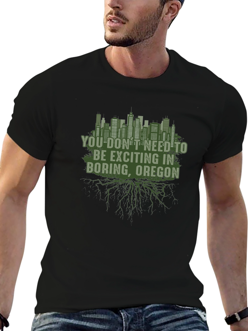 Boring Oregon Graphic T-Shirt