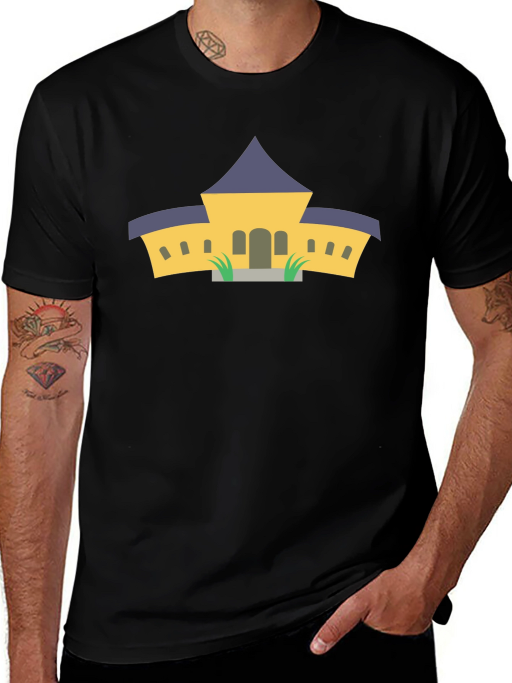 Architectural Black Graphic Tee