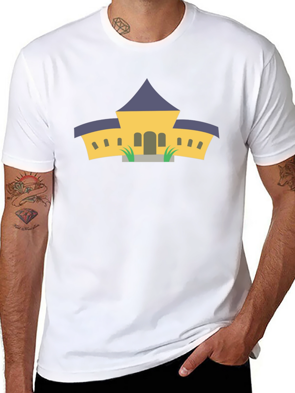 Architectural Black Graphic Tee